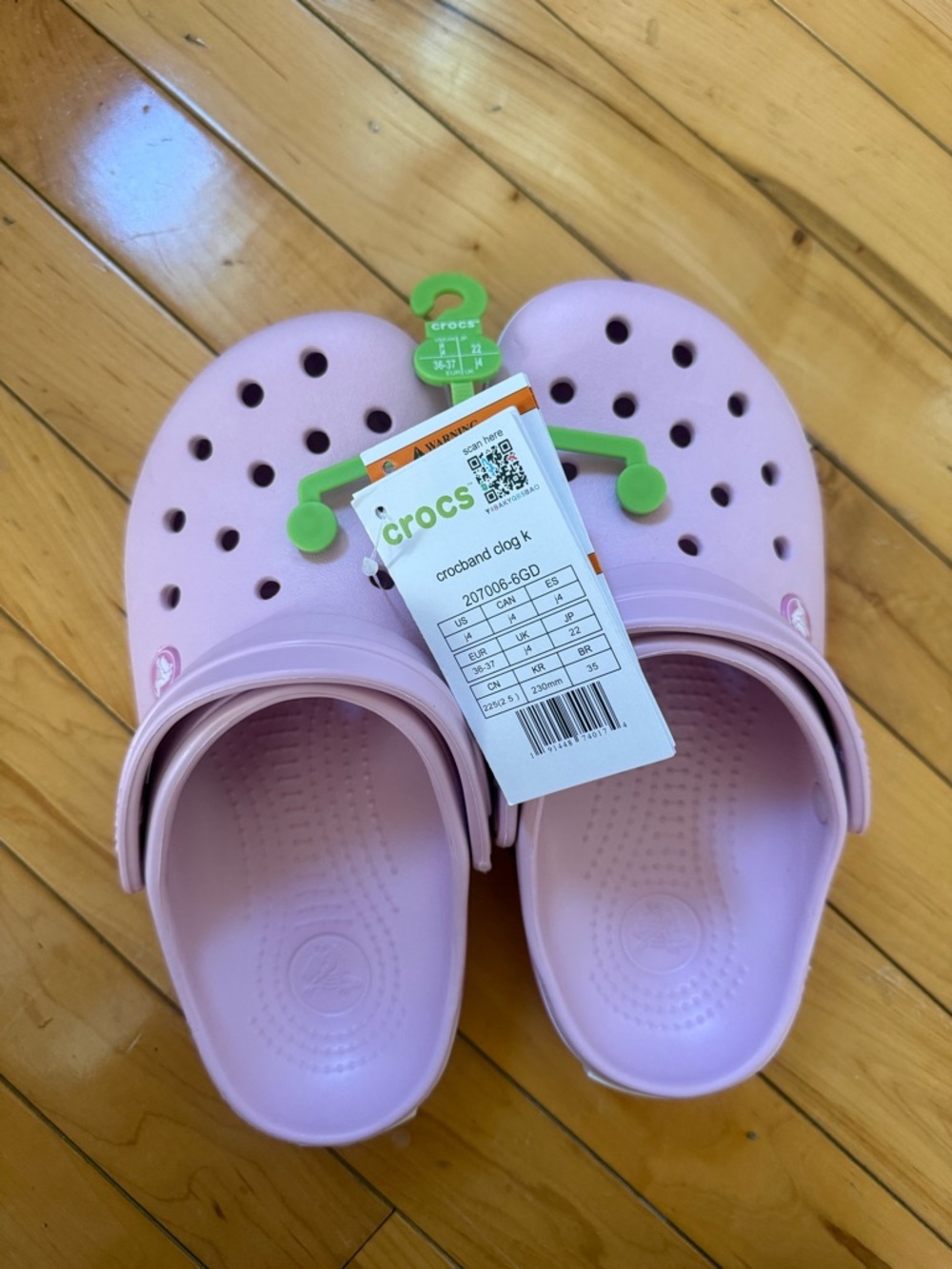 New Crocs Kids' Crocband Clogs Ballerina Pink Size J4 Youth Girls Shoes